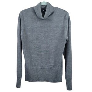 Relativity Womens Sweater Extra‎ Large Wool Blend Gray Turtleneck Long Sleeve